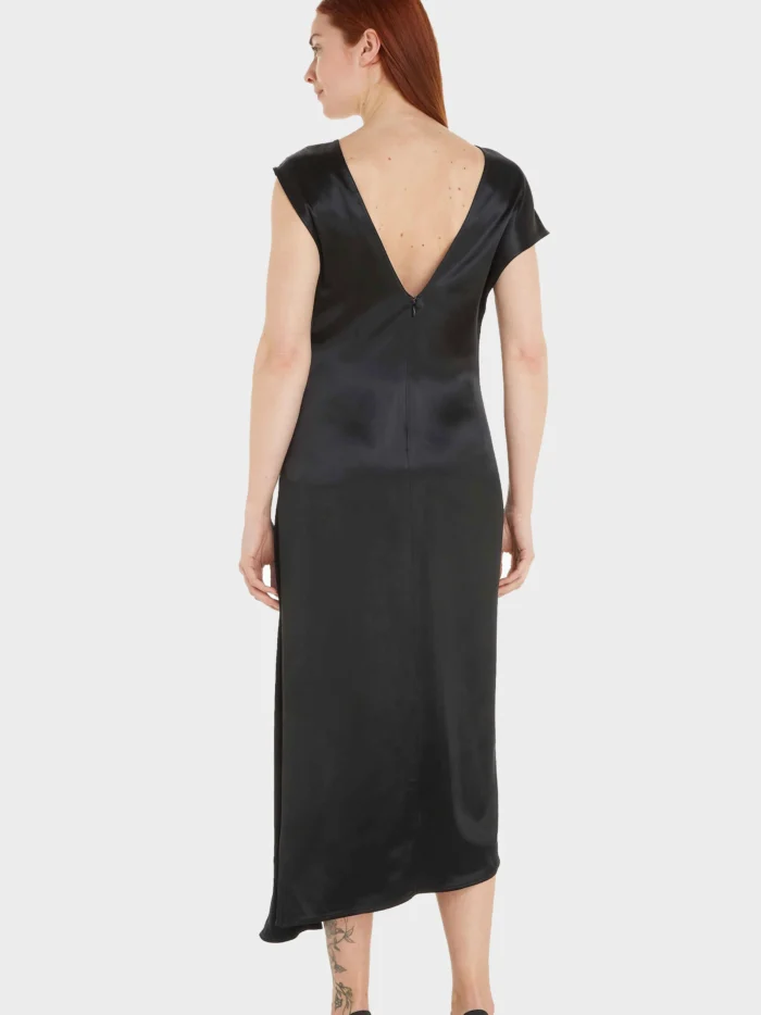 calvin clain-Elegant Floral Printed Sleeveless Midi Dress - Image 3