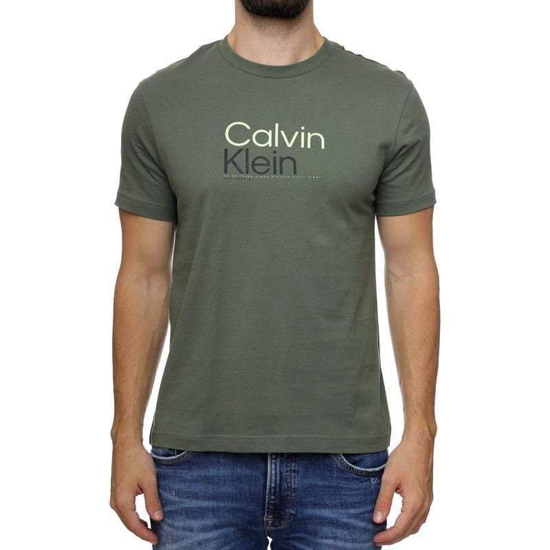 CA-T--0362 (2) Men's Calvin Klein Multi Color Logo T-Shirt - Image 1