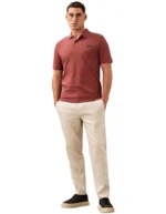Calvin Klein Stretch Pique Slim Polo in Apple Butter