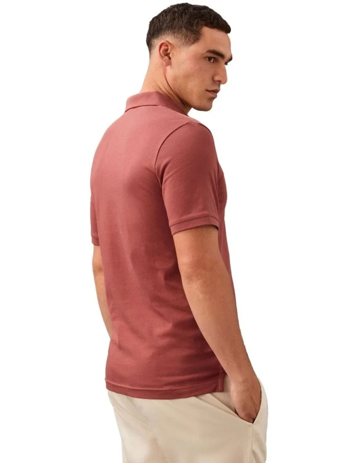 Calvin Klein Stretch Pique Slim Polo in Apple Butter - Image 4