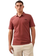 Calvin Klein Stretch Pique Slim Polo in Apple Butter - Image 3