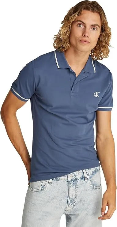 Calvin Klein Mens TIPPING POLO Short-Sleeve Polo Shirts - Image 2