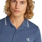 Calvin Klein Mens TIPPING POLO Short-Sleeve Polo Shirts