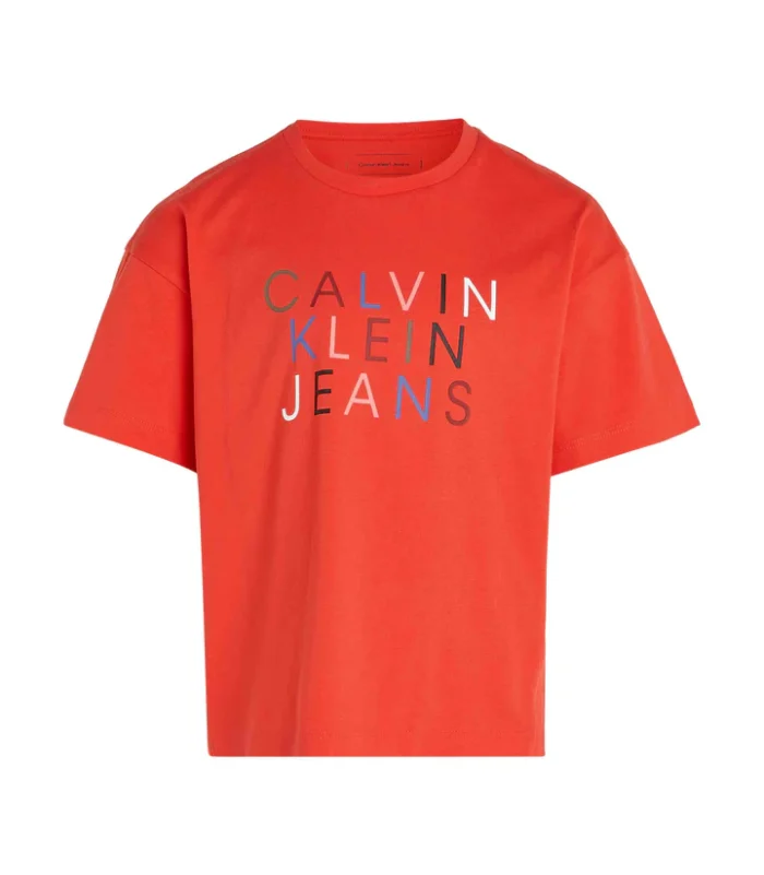 Calvin Klein - Girls' Colour Logo Short Sleeved T-Shirt - Image 3