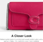 Coach Tabby Chain Clutch, Dragonfruit, Dragonfruit, One Size - Image 6