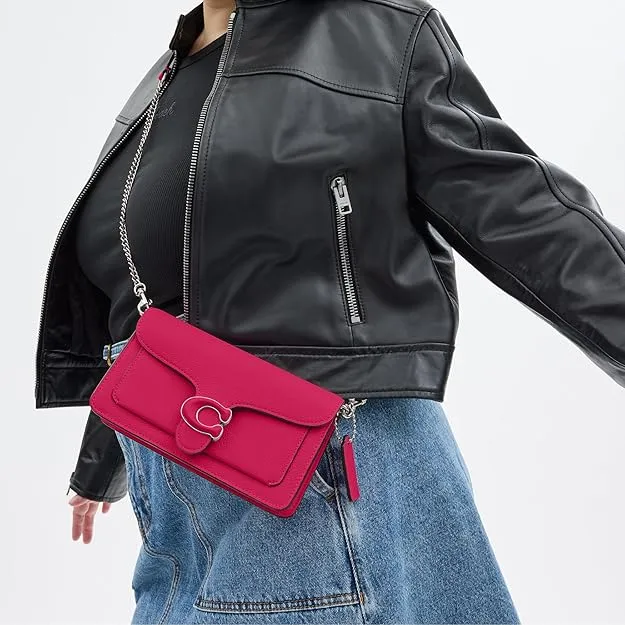 Coach Tabby Chain Clutch, Dragonfruit, Dragonfruit, One Size - Image 3