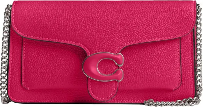 Coach Tabby Chain Clutch, Dragonfruit, Dragonfruit, One Size - Image 2