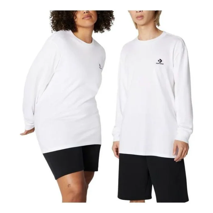 Converse Go-To Embroidered Star Chevron Long Sleeve Tee - Image 5