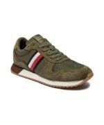 Tommy Hilfiger Olive Suede Runner - Image 4