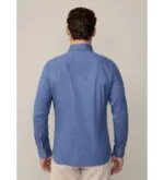 Hackett London-FLANNEL TRIM SHIRT BLUE - Image 3