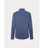 Hackett London-FLANNEL TRIM SHIRT BLUE - Image 7