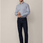 Hackett London -Men's Brushed Puppytooth Shirt
