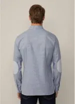 Hackett London -Men's Brushed Puppytooth Shirt - Image 2