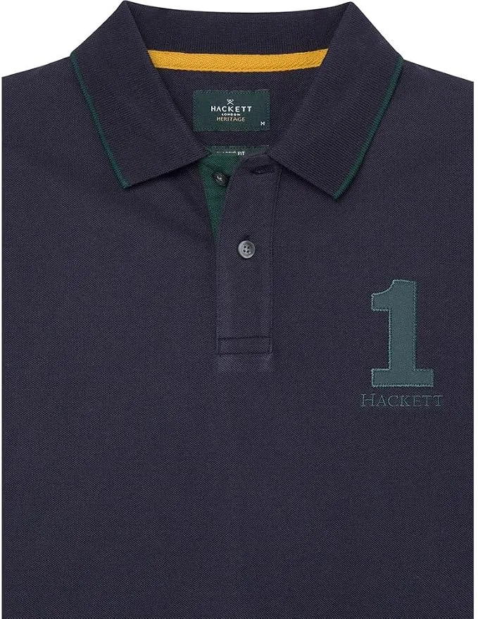 Hackett London Heritage Number Polo Shirt Men - Image 3