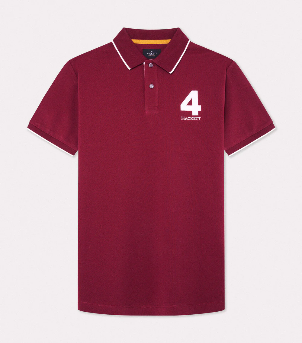 HA-T--0330 (2) Hackett Heritage Number Polo Winter - Image 1