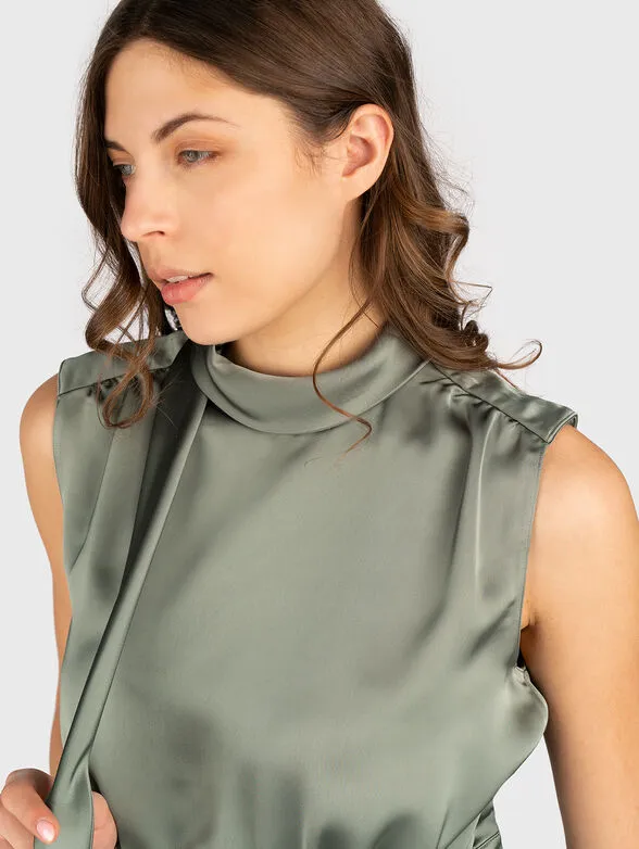 HUGO CANILE short top with high collar - Image 4