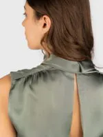 HUGO CANILE short top with high collar - Image 5