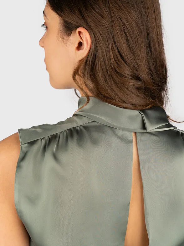 HUGO CANILE short top with high collar - Image 5