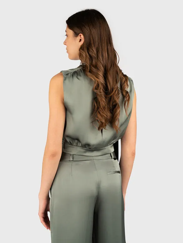 HUGO CANILE short top with high collar - Image 3