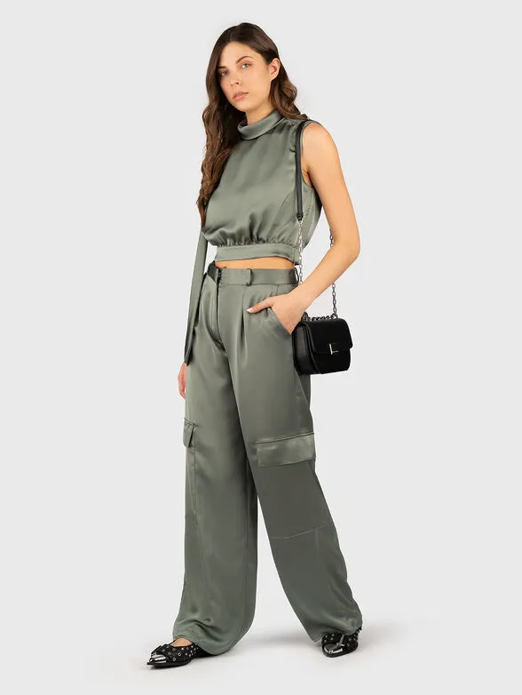 HUGO CANILE short top with high collar - Image 2