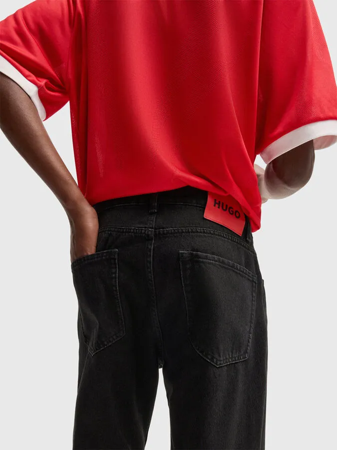 HUGO- Straight jeans with logo - Image 3