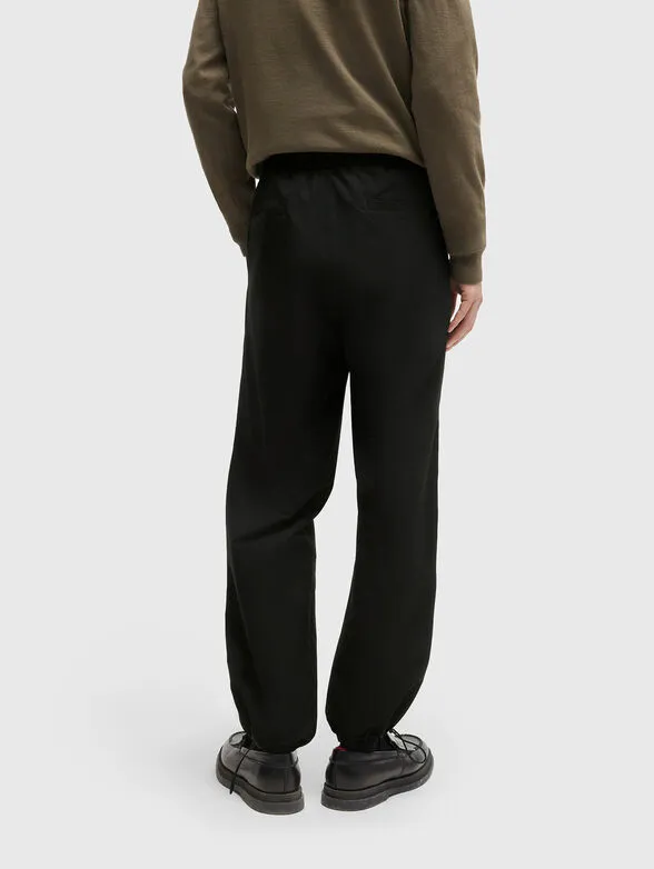 HUGO- GENDO black trousers with elastic waist - Image 3