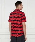 HUGO-Relaxed-fit shirt in cotton with smoke-logo print - Image 5