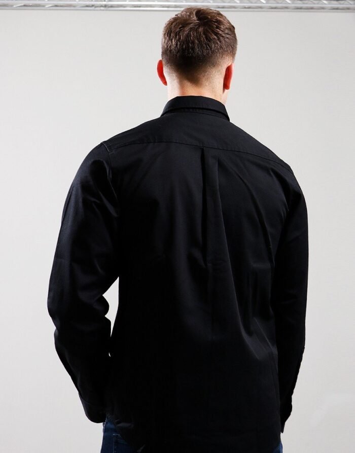HUGO- Egrin Long Sleeve Shirt Black - Image 4
