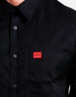 HUGO- Egrin Long Sleeve Shirt Black - Image 2