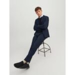 JACK & JONES Jones Slim Fit Habitbukser - Dark Navy - Image 8