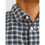 Jack and Jones Junior Check Shirt Forest Night (12260996) - Image 6