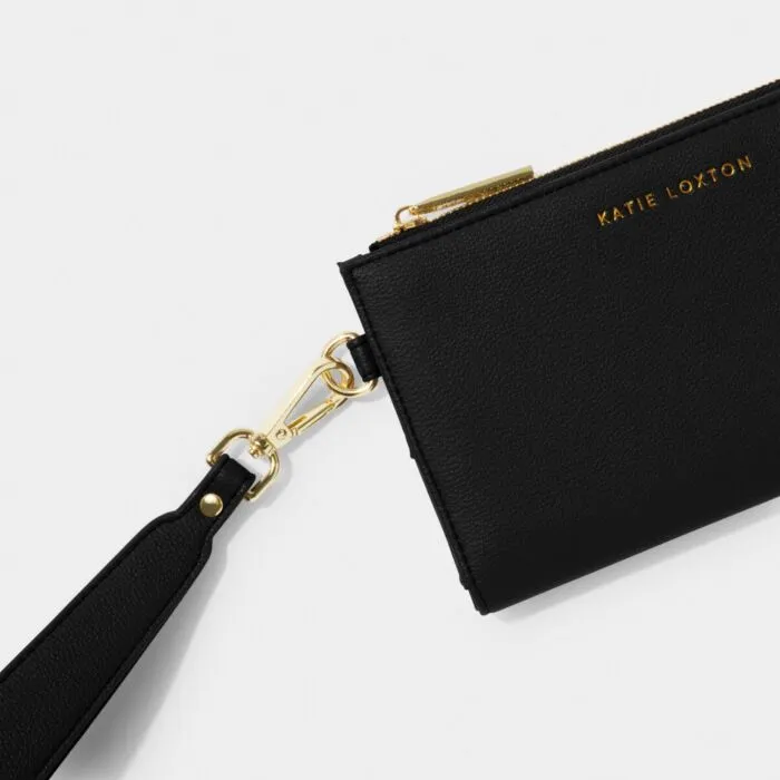 Katie Loxton Zana Fold Out Wristlet Purse Black - Image 3