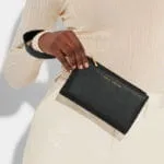 Katie Loxton Zana Fold Out Wristlet Purse Black