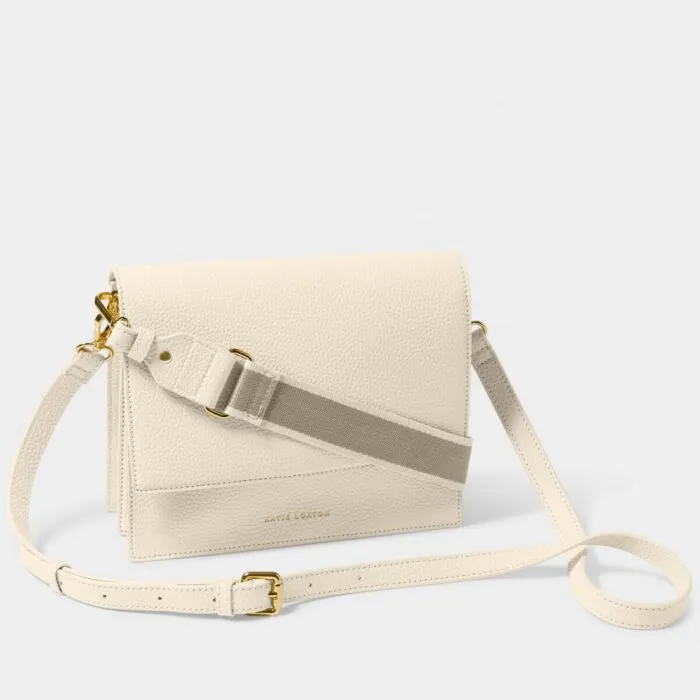 Katie Loxton-Orla Canvas Strap Crossbody Bag Off White - Image 6