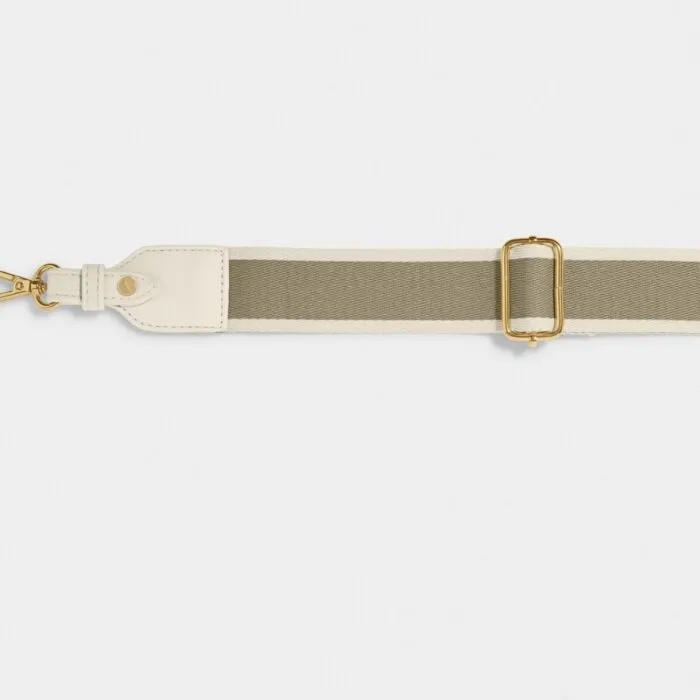 Katie Loxton-Orla Canvas Strap Crossbody Bag Off White - Image 2