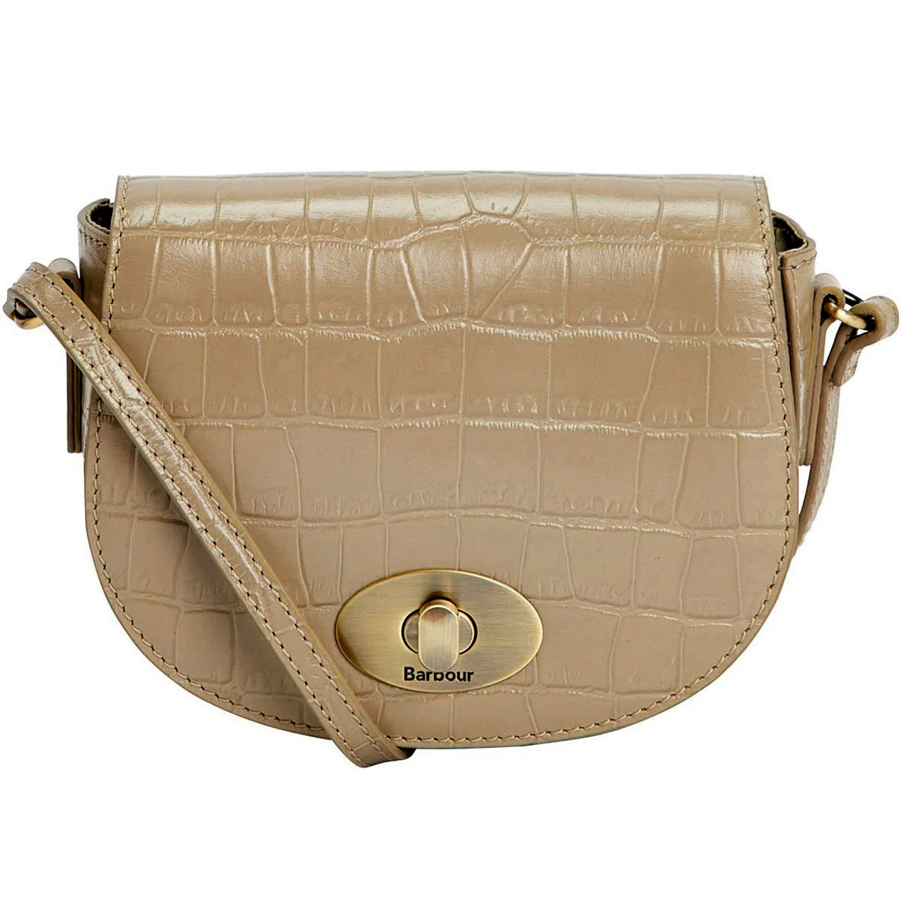 LBA0389BE321 Barbour - Bag Eilein Saddle bag in Honey Leather LBA0389BE321 - Image 1