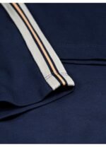 Luke 1977 Millko Pecker Tape Panelled T-Shirt - Dark Navy - Image 4