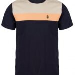 Luke 1977 Millko Pecker Tape Panelled T-Shirt - Dark Navy