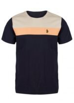 Luke 1977 Millko Pecker Tape Panelled T-Shirt - Dark Navy