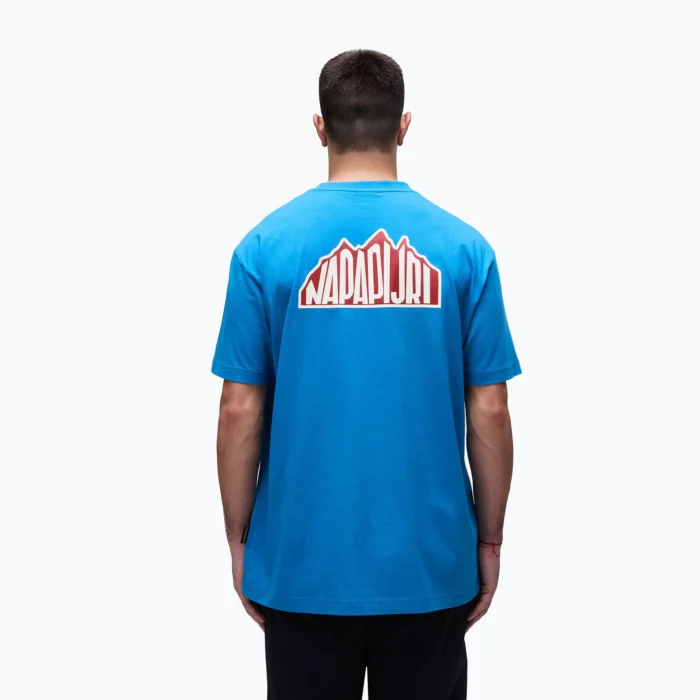 Men's Napapijri S-Linth blue sapphire t-shirt - Image 4