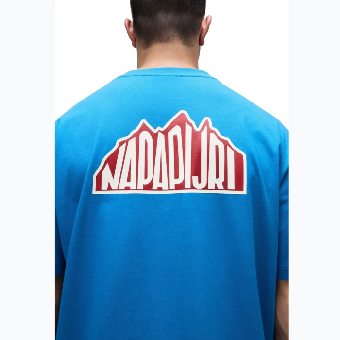 Men's Napapijri S-Linth blue sapphire t-shirt - Image 6
