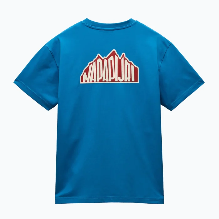 Men's Napapijri S-Linth blue sapphire t-shirt - Image 8