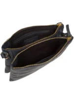 'Carmen' Navy Nappa Leather Cross Body Bag - Image 5