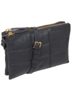 'Carmen' Navy Nappa Leather Cross Body Bag - Image 4