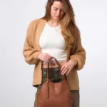 'Colette' Oak Leather Handbag