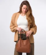 'Colette' Oak Leather Handbag