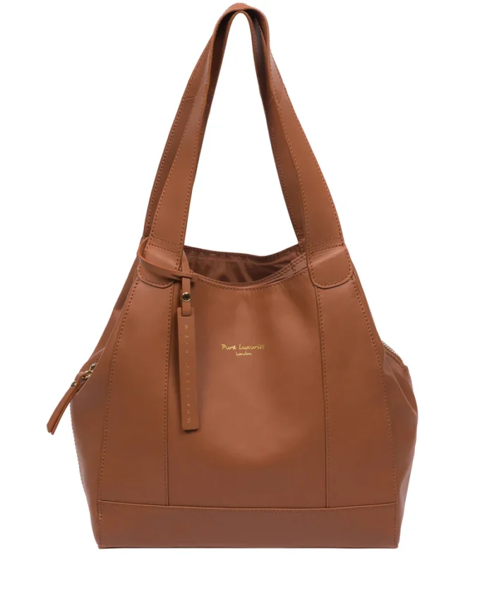 'Colette' Oak Leather Handbag - Image 4