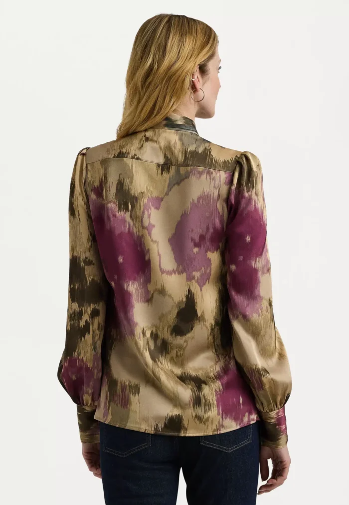 LAUREN RALPH LAUREN KLARYCE LONG SLEEVE BUTTON FRONT SHIRT - Image 4