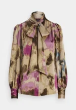 LAUREN RALPH LAUREN KLARYCE LONG SLEEVE BUTTON FRONT SHIRT - Image 3
