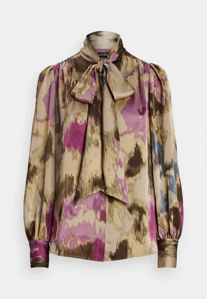 LAUREN RALPH LAUREN KLARYCE LONG SLEEVE BUTTON FRONT SHIRT - Image 3